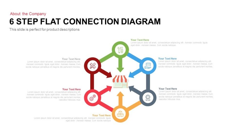 6-step-flat-connection-diagram-slidebazaar