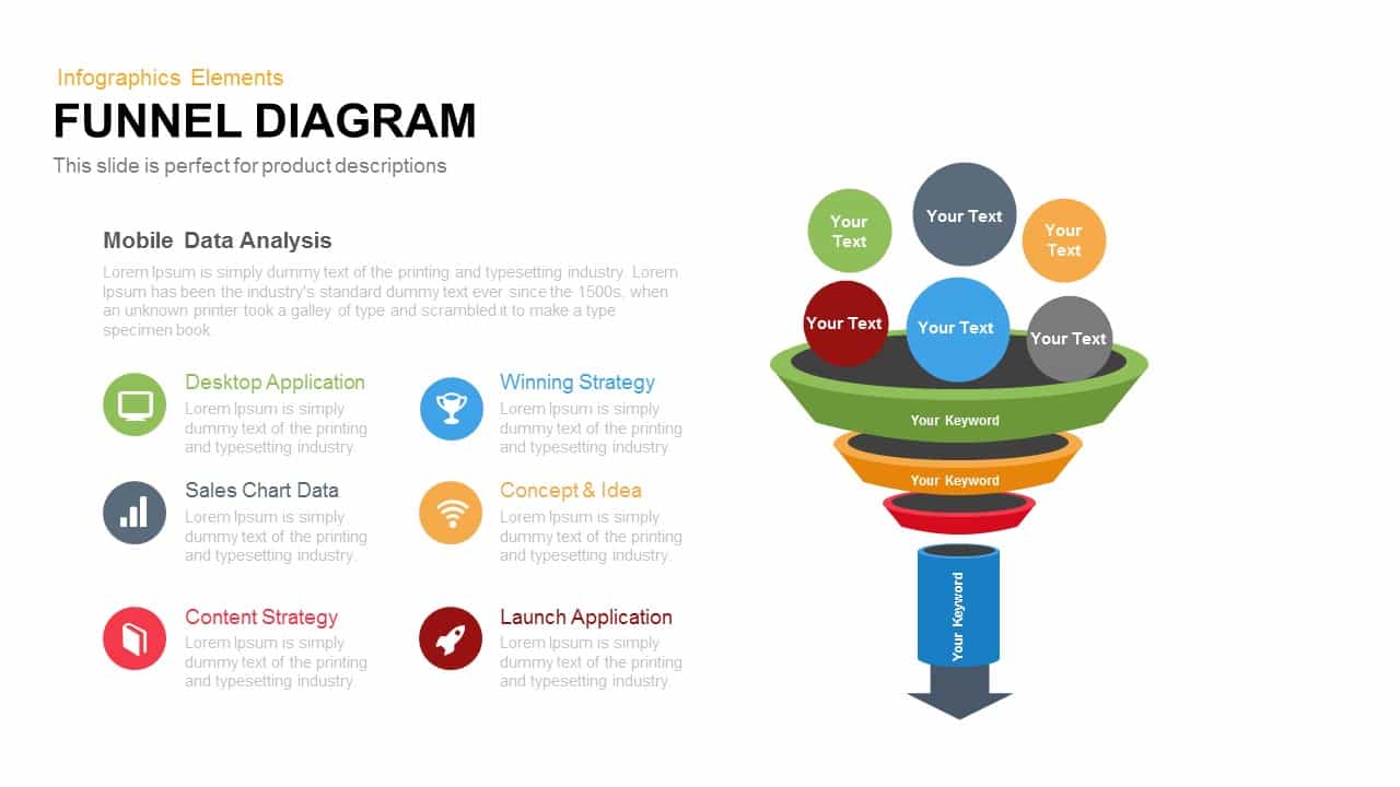 Funnel Diagram Powerpoint Template And Keynote Slide 3414