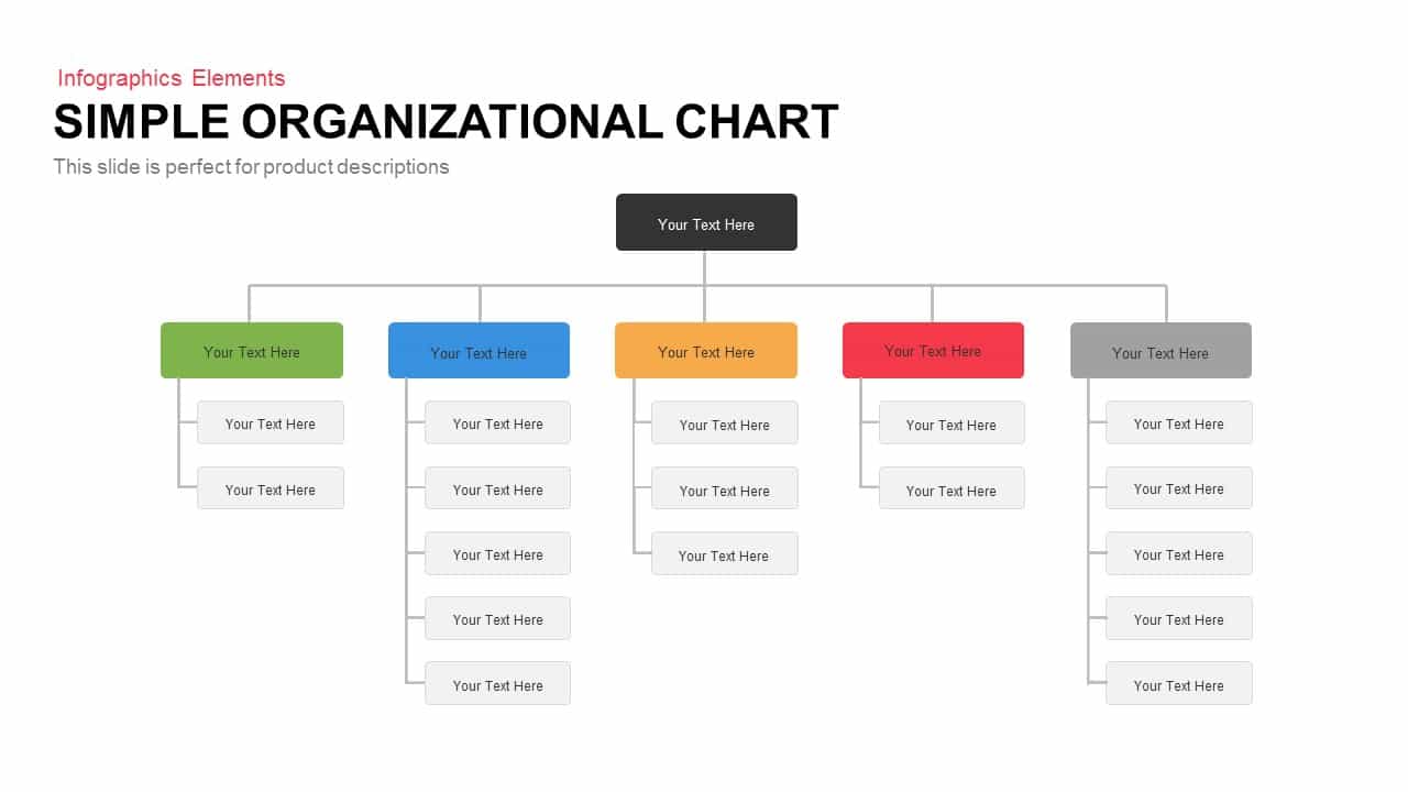 Organizational Chart And Hierarchy Keynote Template