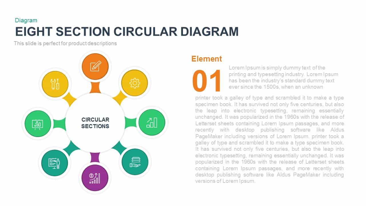 8 Section Circular Diagram PowerPoint Template & Keynote - Slidebazaar