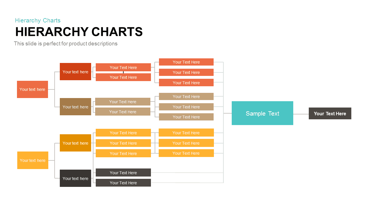 keynote chart flow template SlideBazaar Charts Powerpoint   template Hierarchy Keynote and