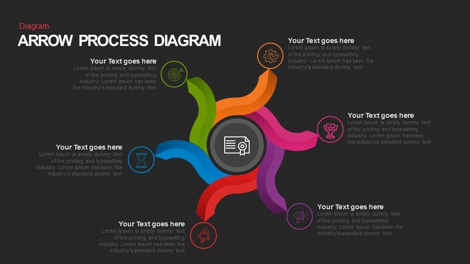 8 Steps Arrow Process Diagram Keynote And Powerpoint 1260