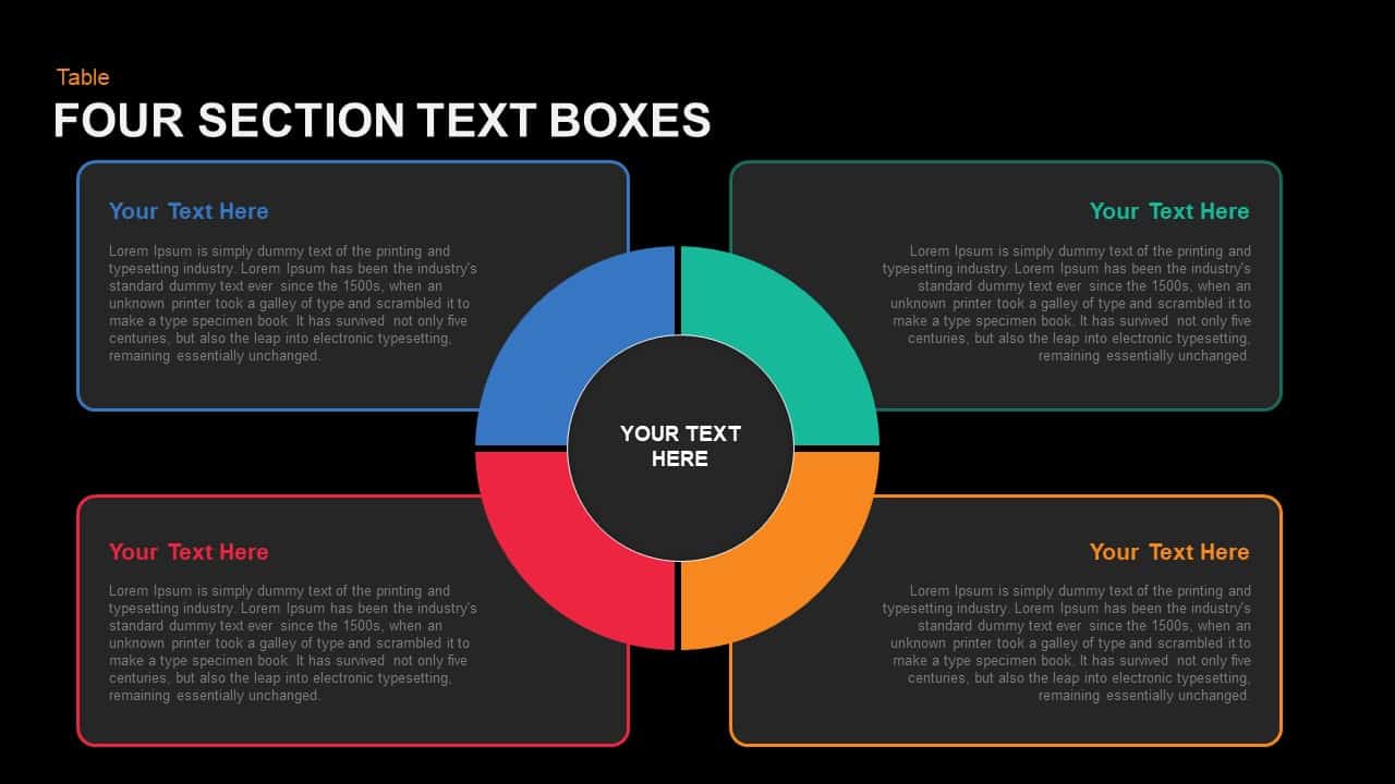 Section Text Boxes Powerpoint Template And Keynote My Xxx Hot Girl 6763