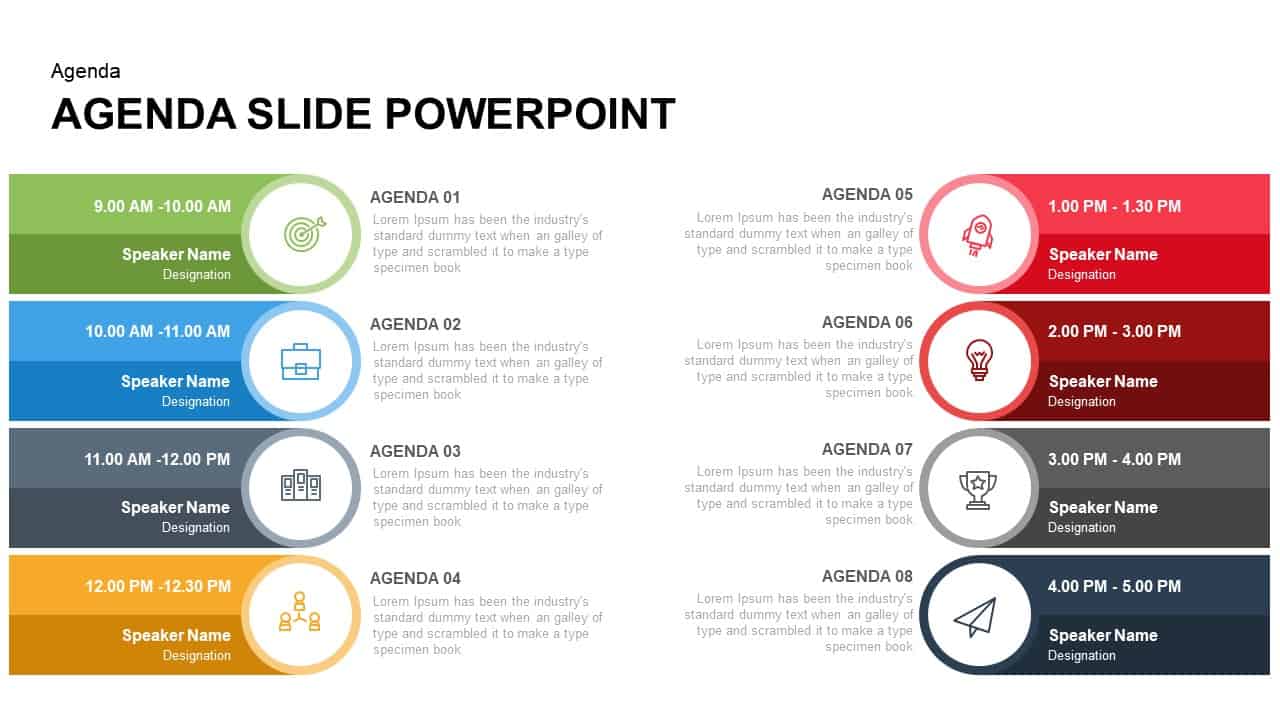 powerpoint presentation agenda