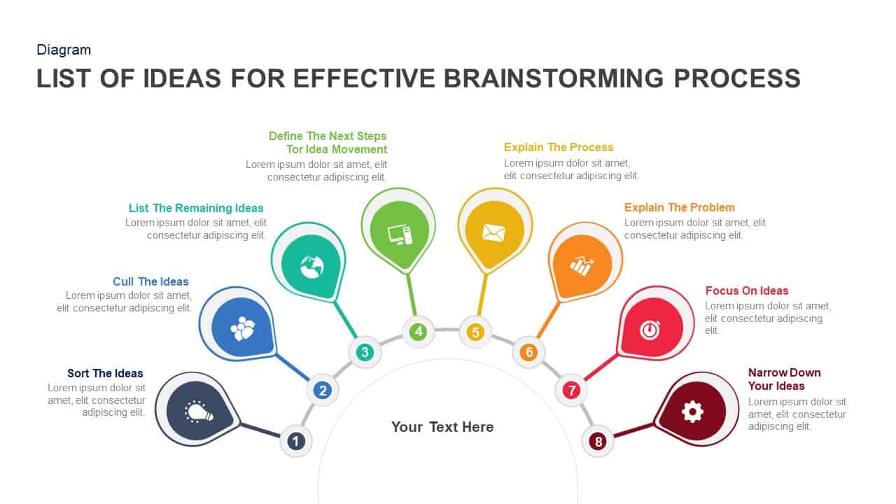 Techniques for Effective Brainstorming Process PowerPoint & Keynote Slide