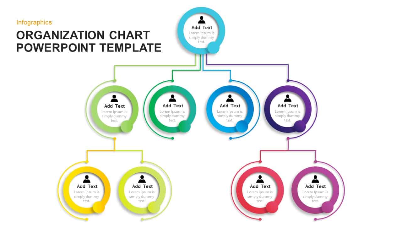 Simple Organizational Chart Template for PowerPoint and Keynote