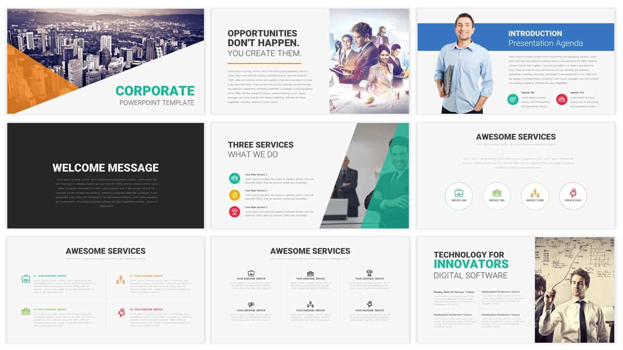 best-corporate-powerpoint-templates-slidebazaar